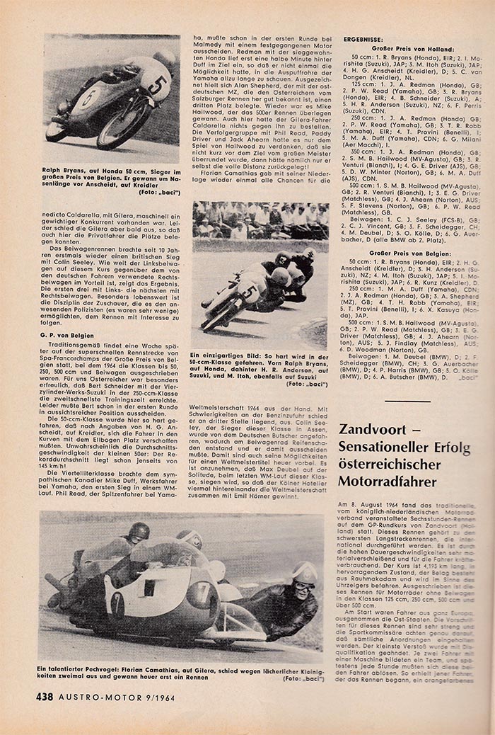 1964 AM 9 GP Ergebn Holland u Belgien Schneid 700px