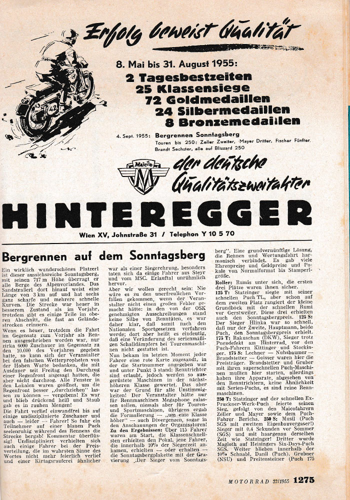 1955 Bergrennen Sonntagberg Hli Hei Ergebn1