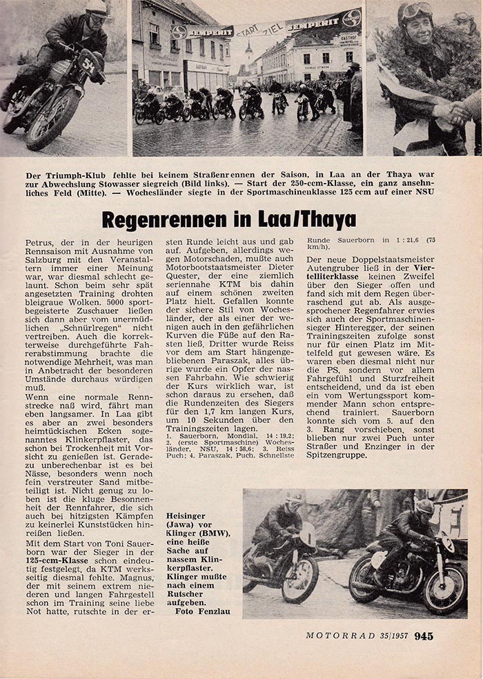 1957 Strassenrennen Laa Hei Sau Bart